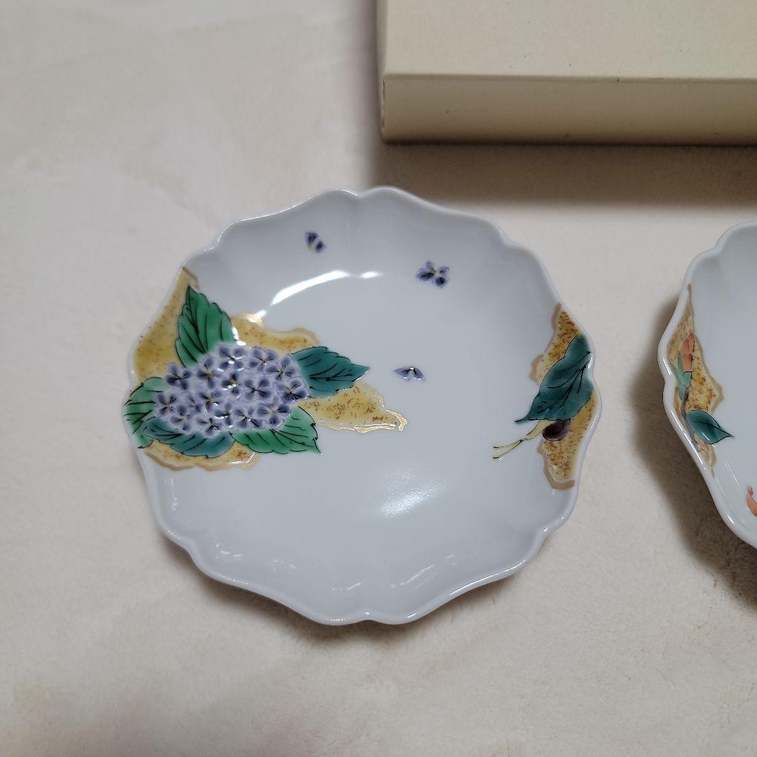 新品未使用 九谷焼 宮本晄 四季の花 4号皿揃 お祝い お正月 - メルカリ