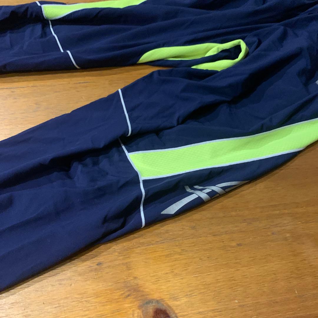 asics ヴィッセル神戸 ピステ・ウィンドブレーカー ネイビー/ライム