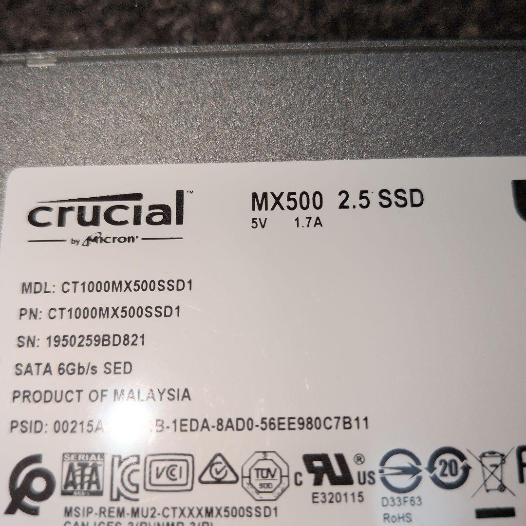 れ*ん様 SATA SSD 2.5inch (Crucial, MX500)