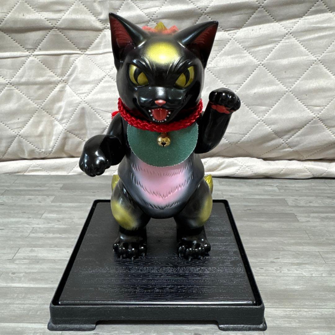 小夏屋ネゴラ黒招き猫ソフビ
