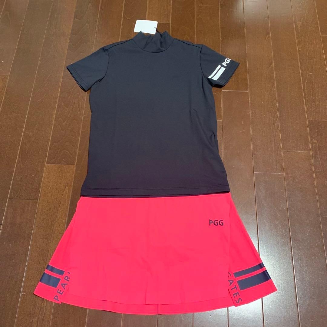 パーリーゲイツPGGサラサラスカートとモックトップスセットアップサイズ1 パーリーゲイツPGGサラサラスカートとモックトップスセットアップ