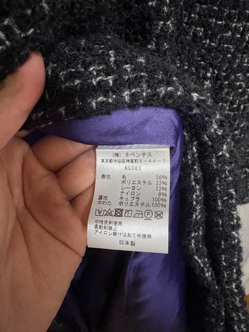 ジャケット・アウター needles Balcollar Coat -W/PE/R/N Tweed