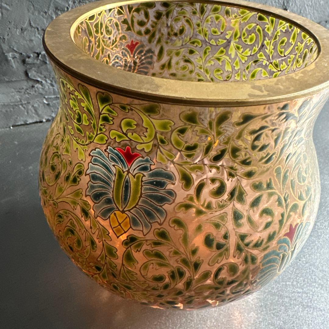 ヴィンテージ素敵すぎる！ずっしり 金彩 花瓶