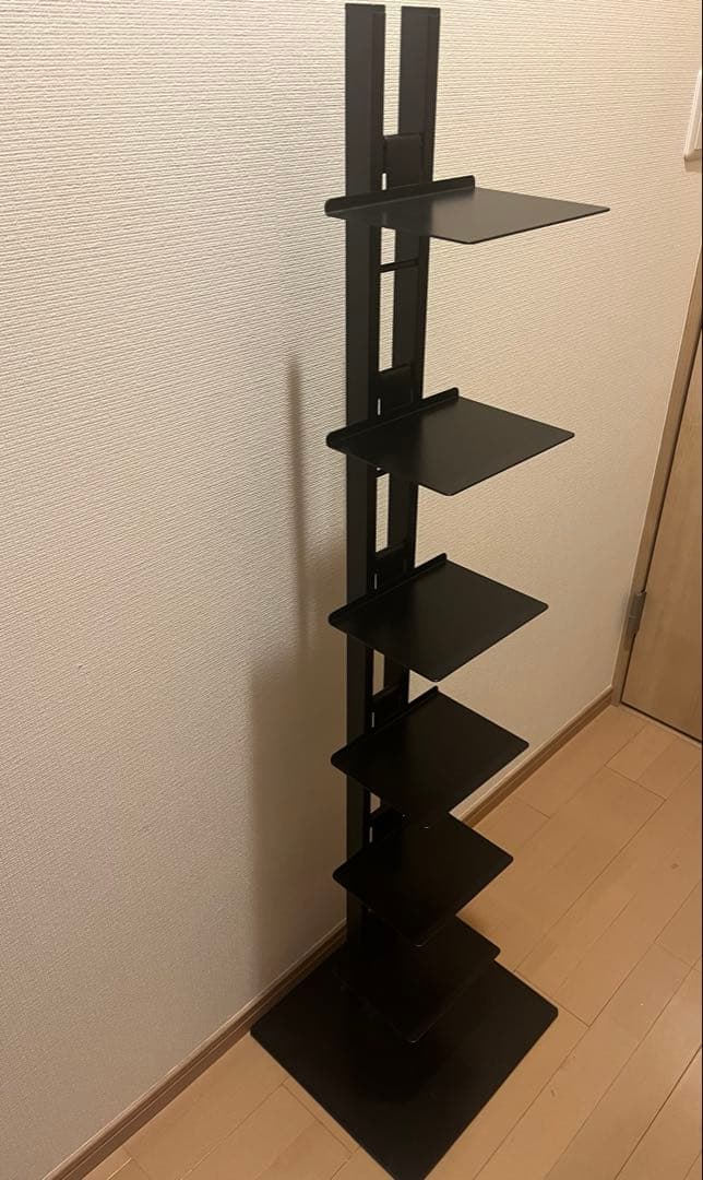 ルネセイコウ 6段 タワーシェルフ Shateau(シャトー) ブラック