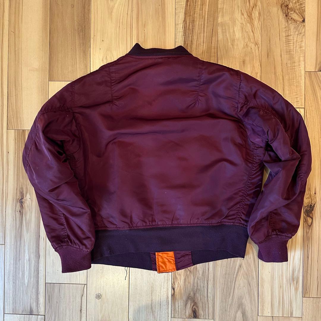 希少カラー☆ 90s USA製 ALPHA MA-1 ボルドー M - メルカリ