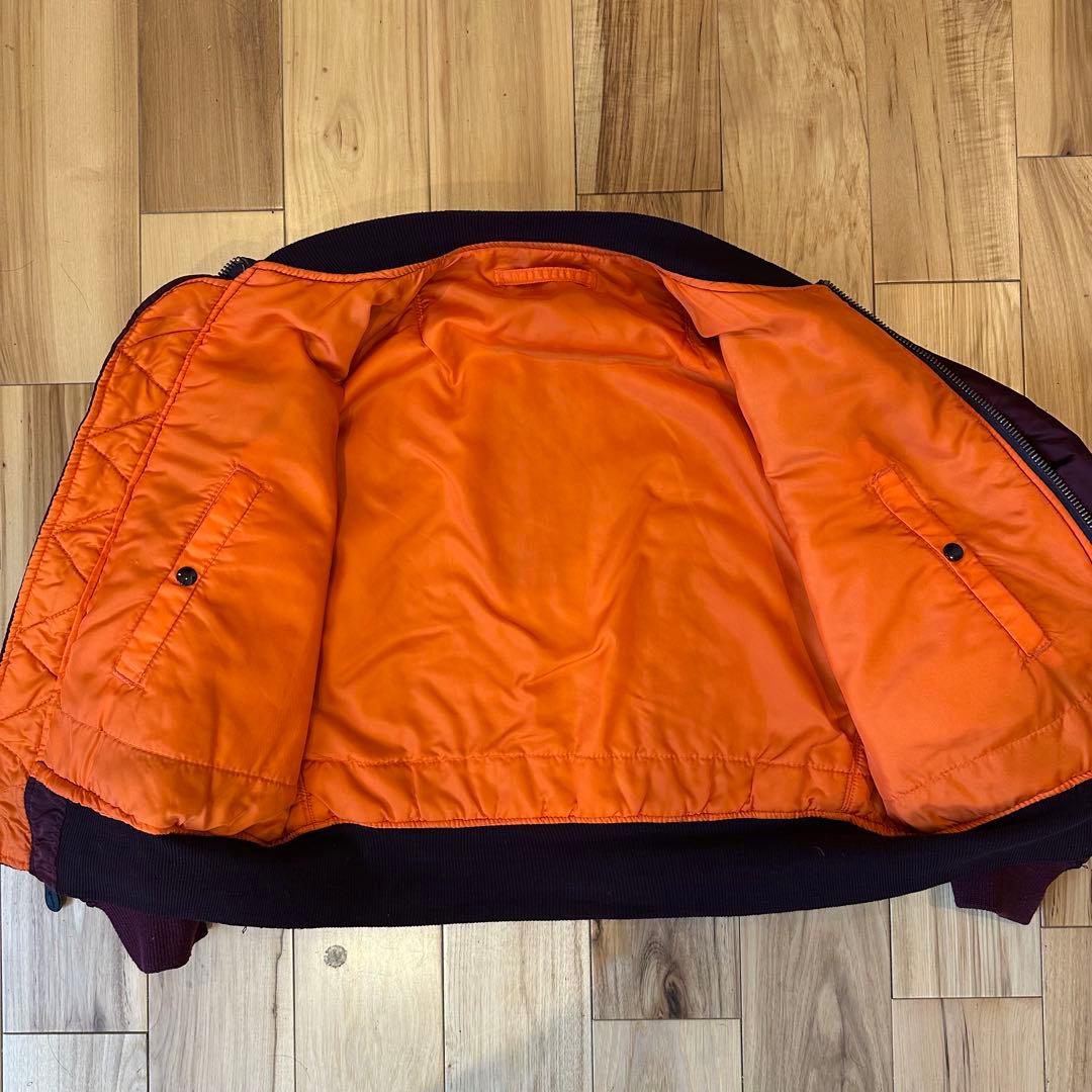 希少カラー☆ 90s USA製 ALPHA MA-1 ボルドー M - メルカリ