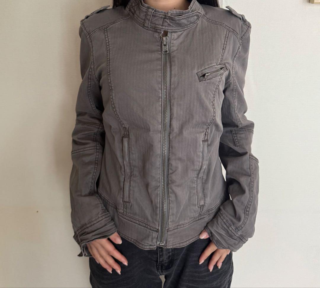 HOLLISTER Y2K グランジ ダークコア ミリタリー ジャケット - メルカリ