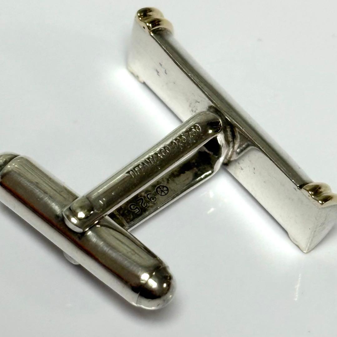 ティファニー Tiffany カフス K18 925 シルバー ゴールド コンビ