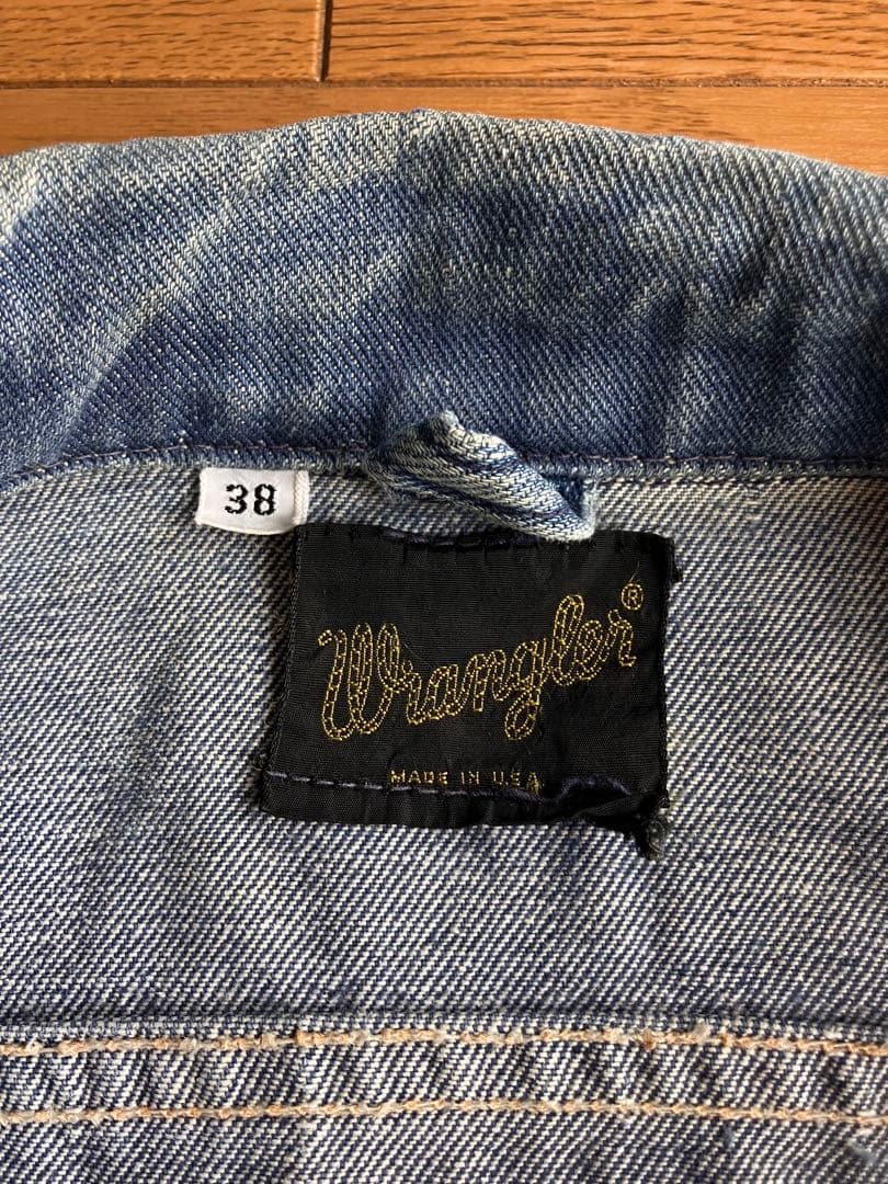 Wrangler 70s 黒タグ前期 左綾 124MJデニムジャケット 38 - メルカリ