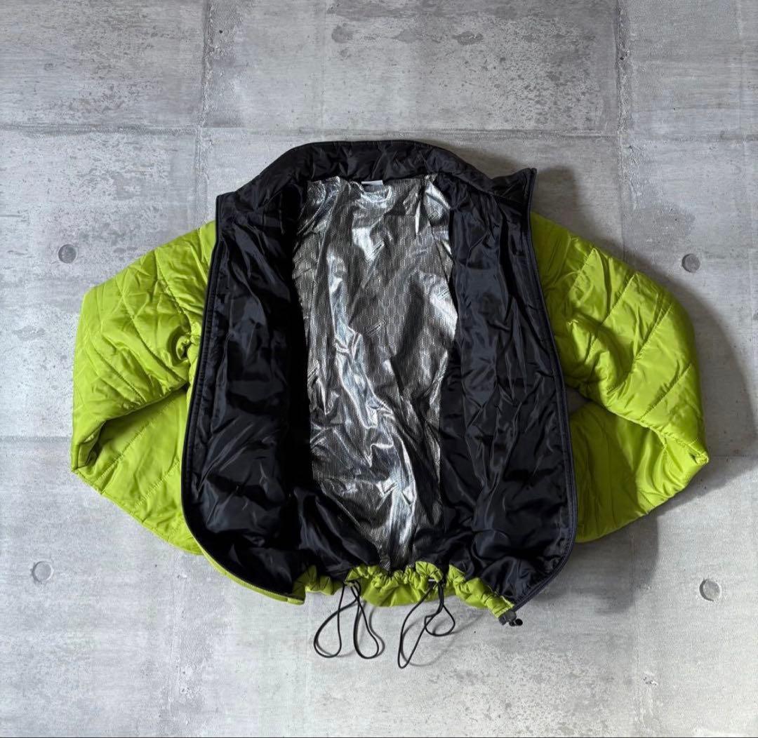 y2k パファージャケット ドローコード 短丈 蛍光 黄緑 レアカラー