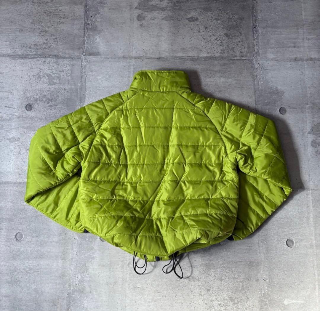 y2k パファージャケット ドローコード 短丈 蛍光 黄緑 レアカラー