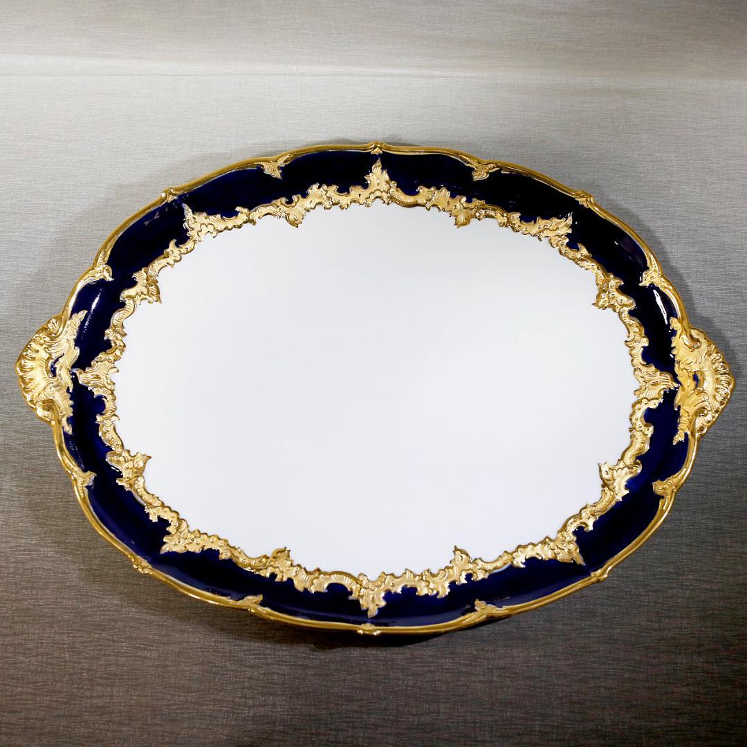 レア最高級】マイセン Bフォーム グランツゴールド コバルト セット