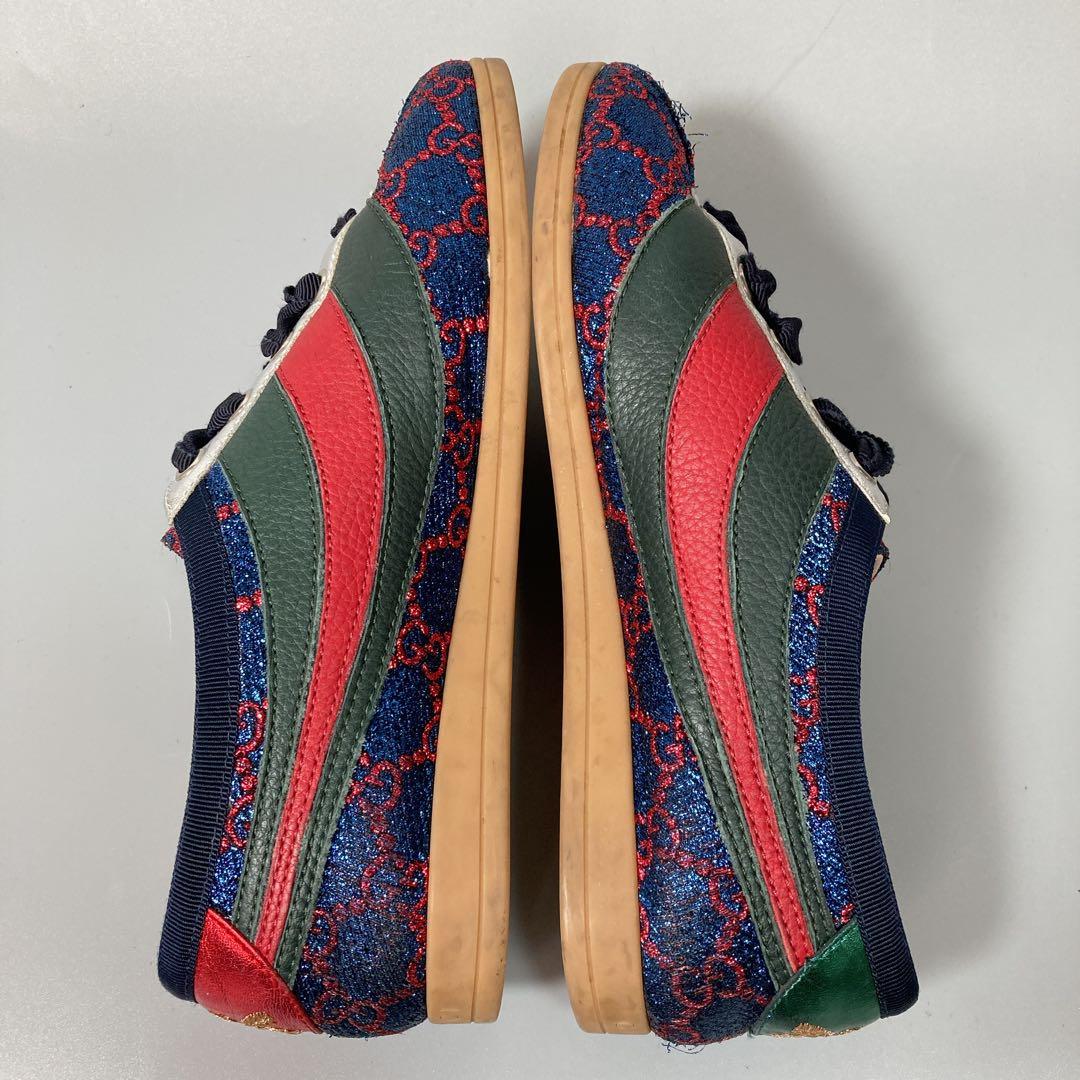 GUCCI Falacer Lurex GGローカットスニーカー 351/2 - メルカリ
