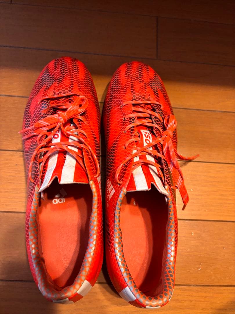 アディゼロ F50 HG 26.5cm ソーラーレッド×ランニングホワイト