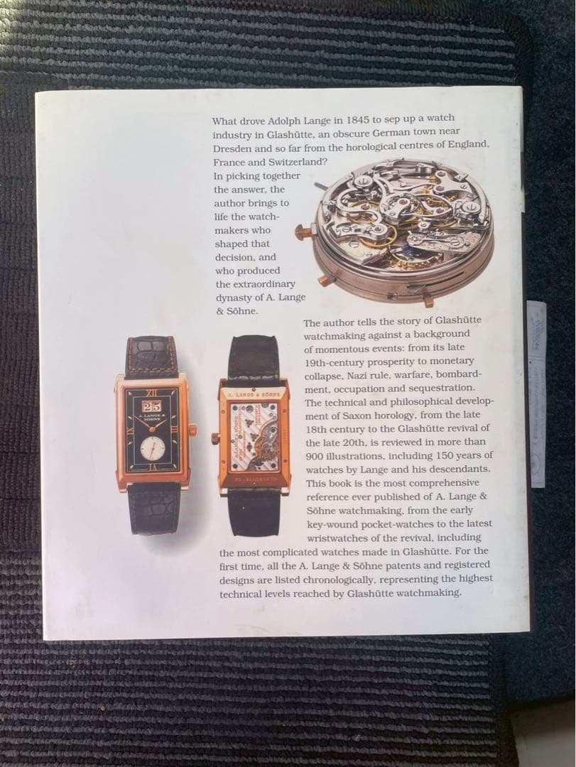 ドイツのウォッチメーカー、A. LANGE & SOHNEの豪華写真集 工