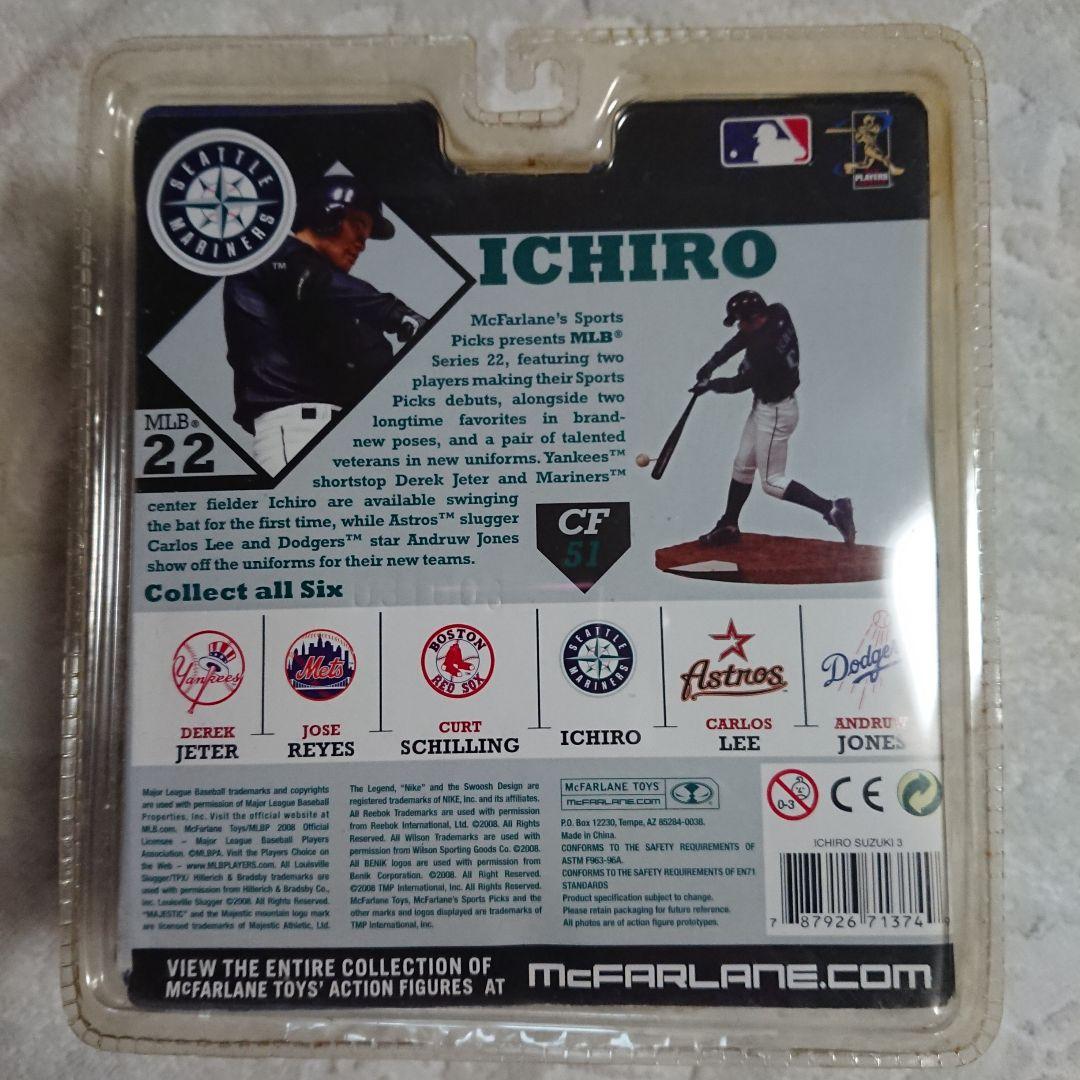 5☆マクファーレン MLB シリーズ 4・22 イチロー フィギュア ネイビー