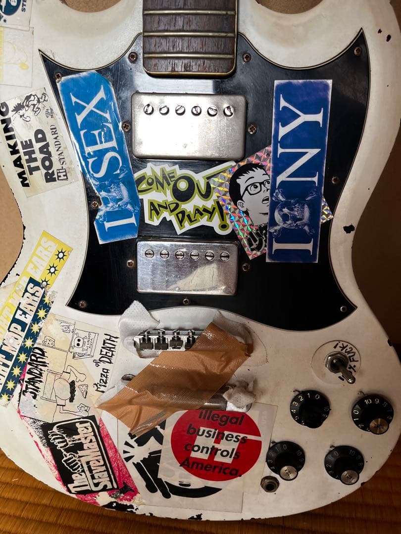 い*く様 Greco SG ギター ジャンク品 ロゴ ワッカバージョン 楽器・機材