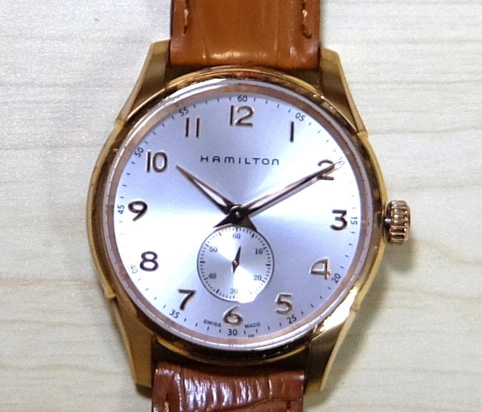 生産終了品 ハミルトン ジャズマスター ゴールド色 シンライン 替え