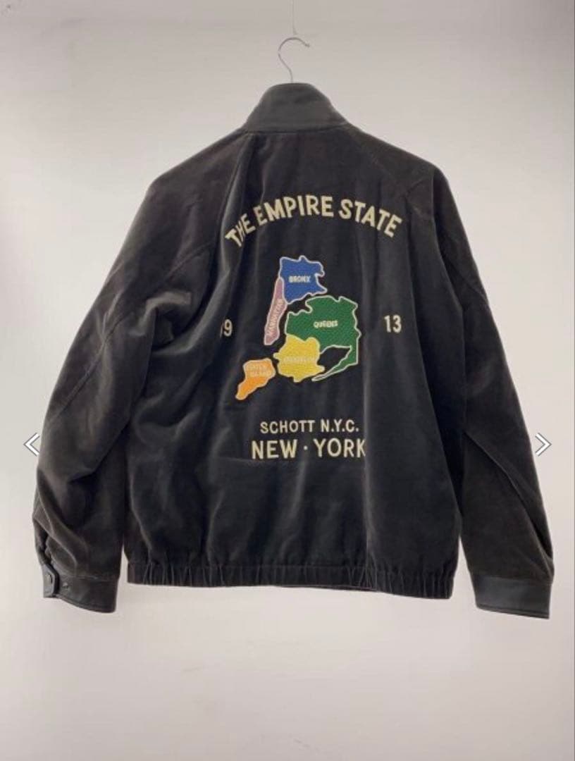 schott nyc レザーコンビ ジャケット