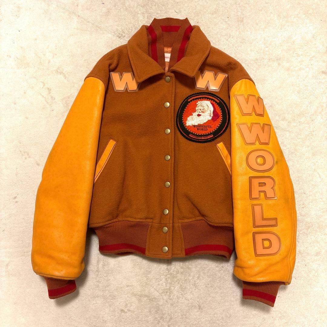 希少⭐️wonderful world スタジャン 刺繍　ワッペン　カネコイサオ 希少⭐️wonderful world スタジャン 刺繍 ワッペン カネコイサオ 希少