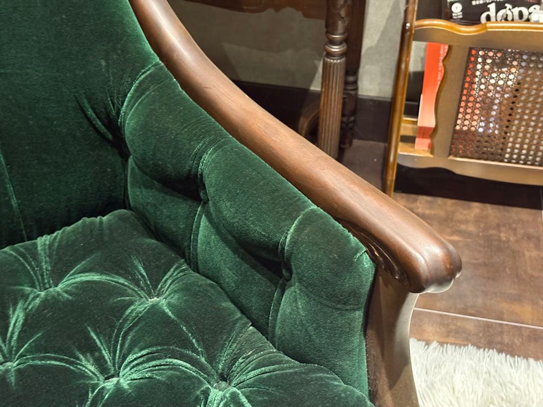 maruni マルニ木工 一人掛けソファ ボタンダウン ファブリック IG