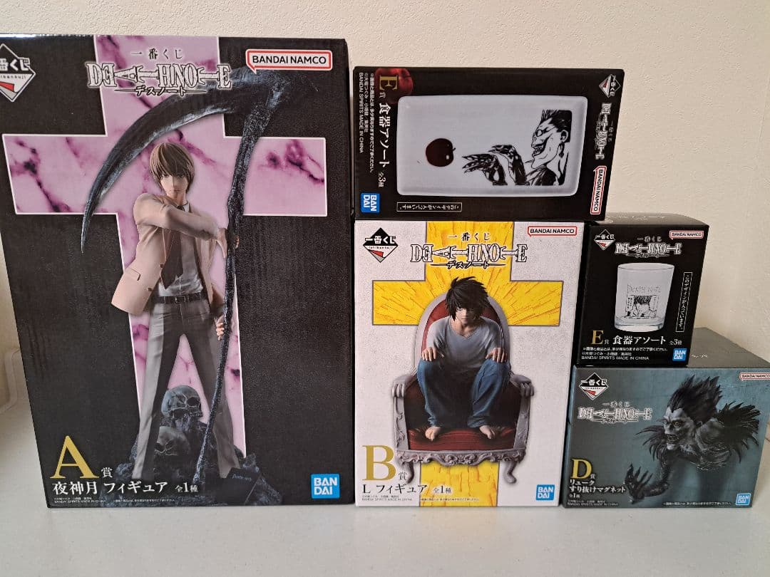 一番くじ デスノート DEATHNOTE A賞 B賞 D賞 E賞 5個セット-日本