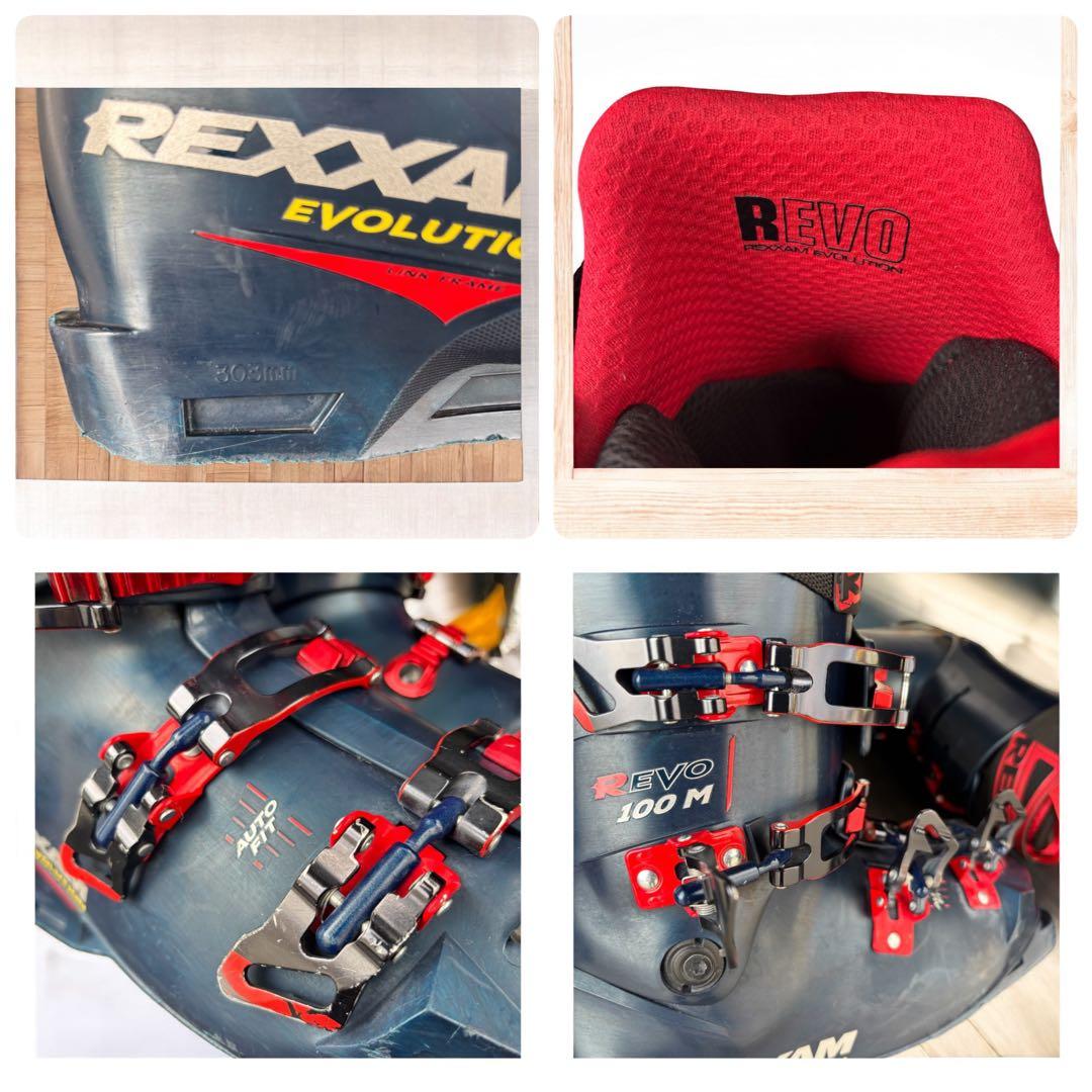 【国産上級】REXXAM R-EVO 100M スキーブーツ 26〜26.5cm