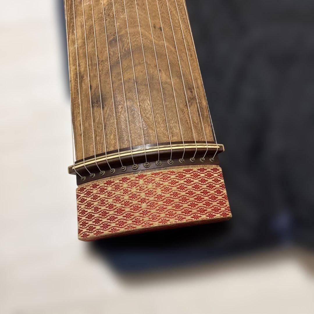 琴 13弦 すだれ彫 ケース付き 和楽器 こと 練習用 美品 和楽器 練習用