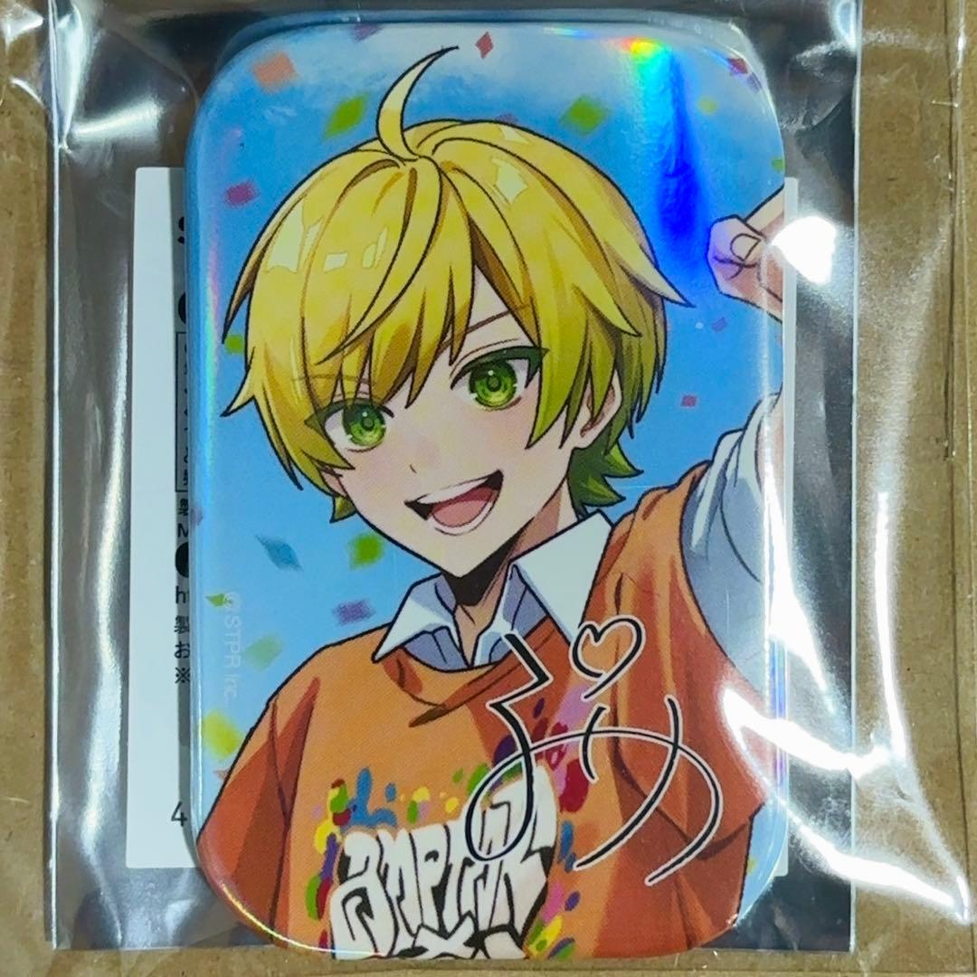 AMPTAK スクエア缶バッジ ぷりっつ ホログラム複製サイン入り レア