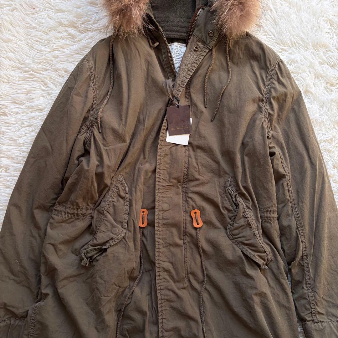 goa モッズコート 高級 フィンラクーンファー ライナー付 y2k 平成