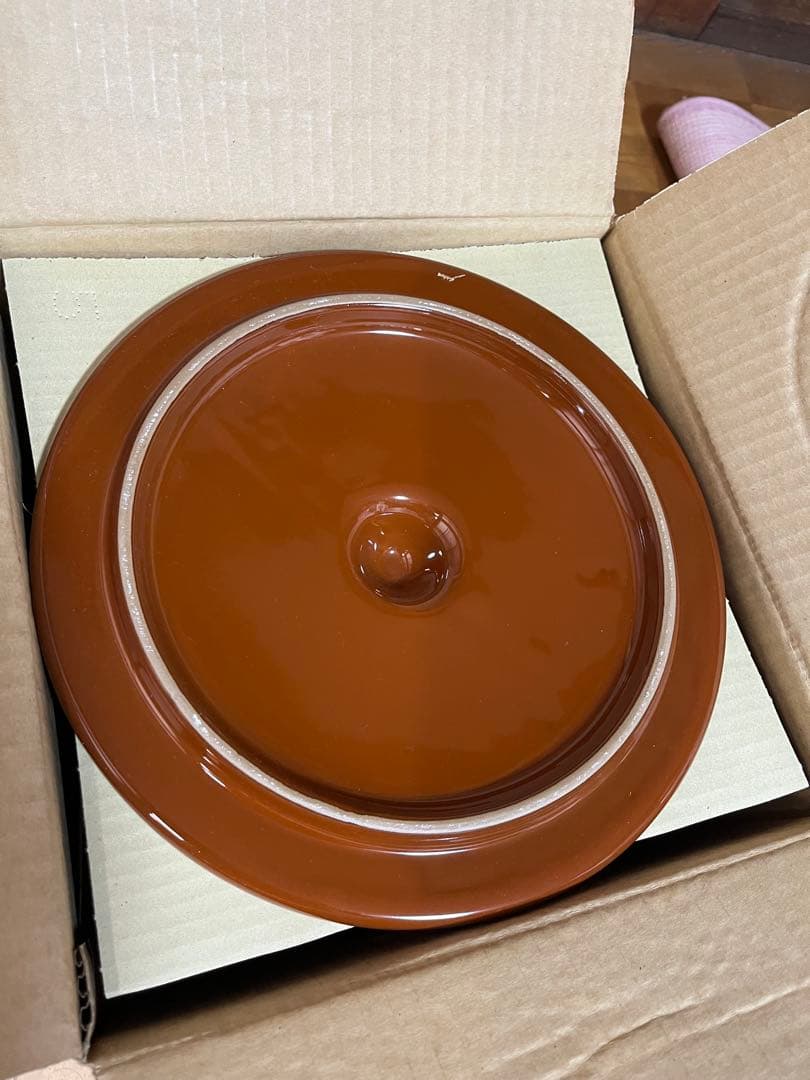 常滑焼　久松　かめ　切立5号　蓋付き　9.0ℓ