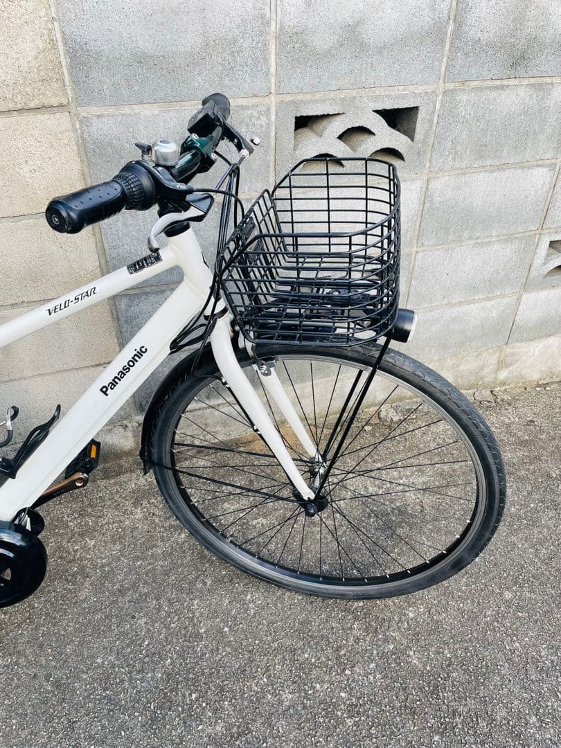電動自転車 パナソニックVelo Star 700/38C ホワイト №6944 街乗り電動