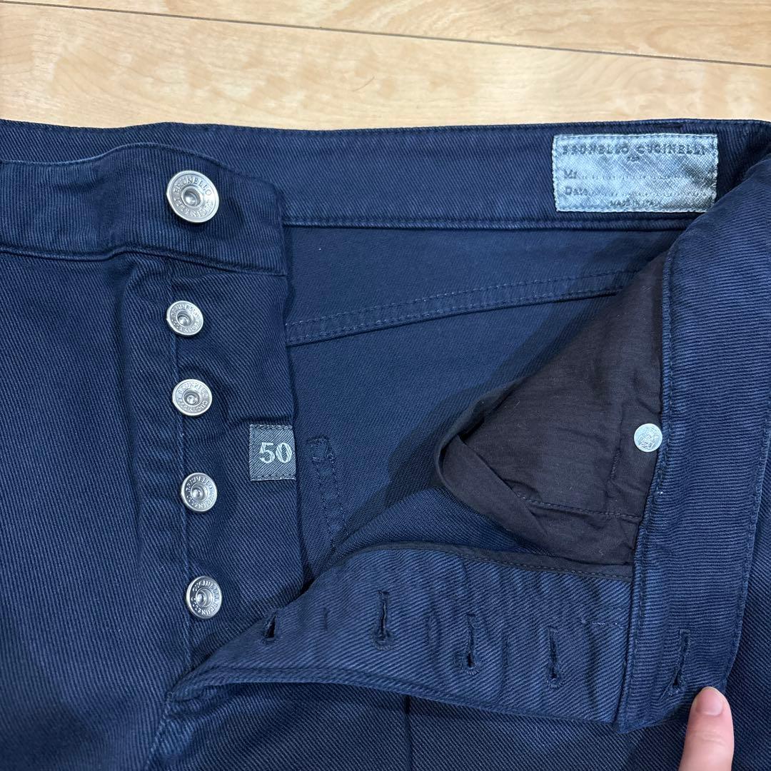 ブルネロクチネリ BRUNELLO CUCINELLI ネイビー デニム 50 - パンツ