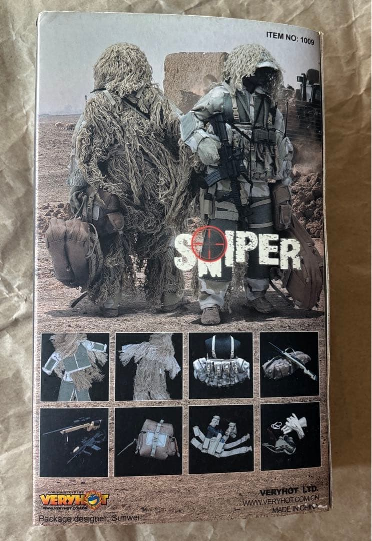廃盤 VERYHOT社 アクション ミリタリー 狙撃 コスチューム 本体 セット