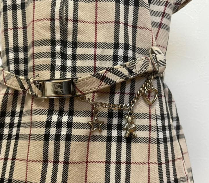 美品 BURBERRY バーバリー ノバチェック キッズワンピース - メルカリ