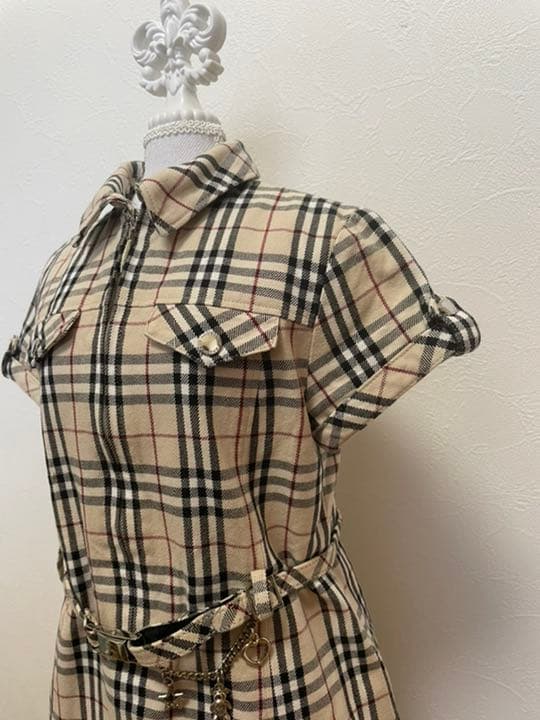 美品 BURBERRY バーバリー ノバチェック キッズワンピース - メルカリ