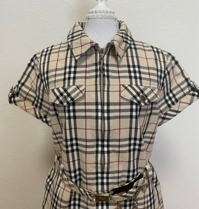美品 BURBERRY バーバリー ノバチェック キッズワンピース - メルカリ