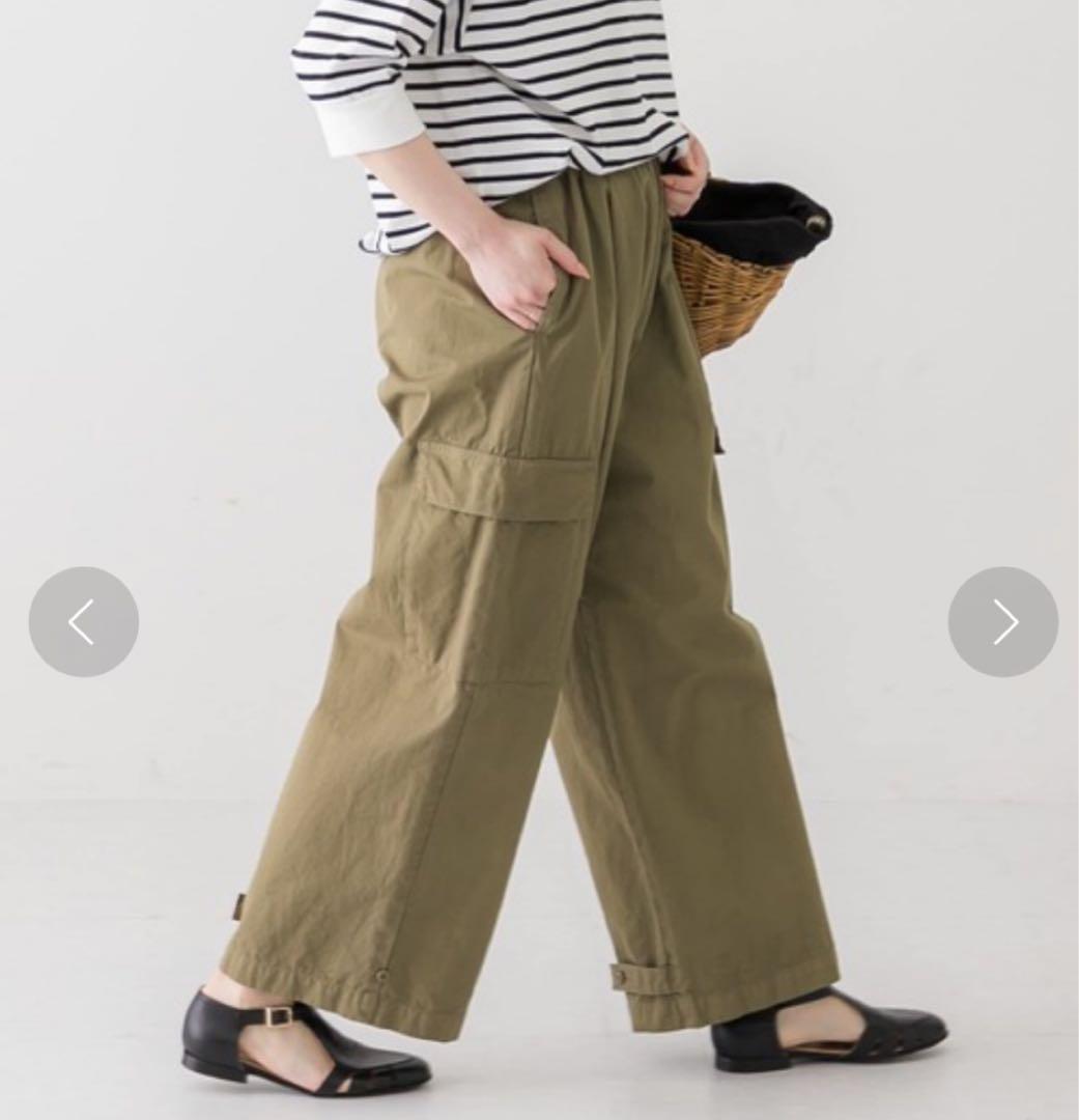【美品✨】かぐれ ユーティリティーイージーパンツ ワイド 2WAY 綿 カーキ ユーティリティーイージーパンツ | かぐれ(kagure) | マルイウェブチャネル