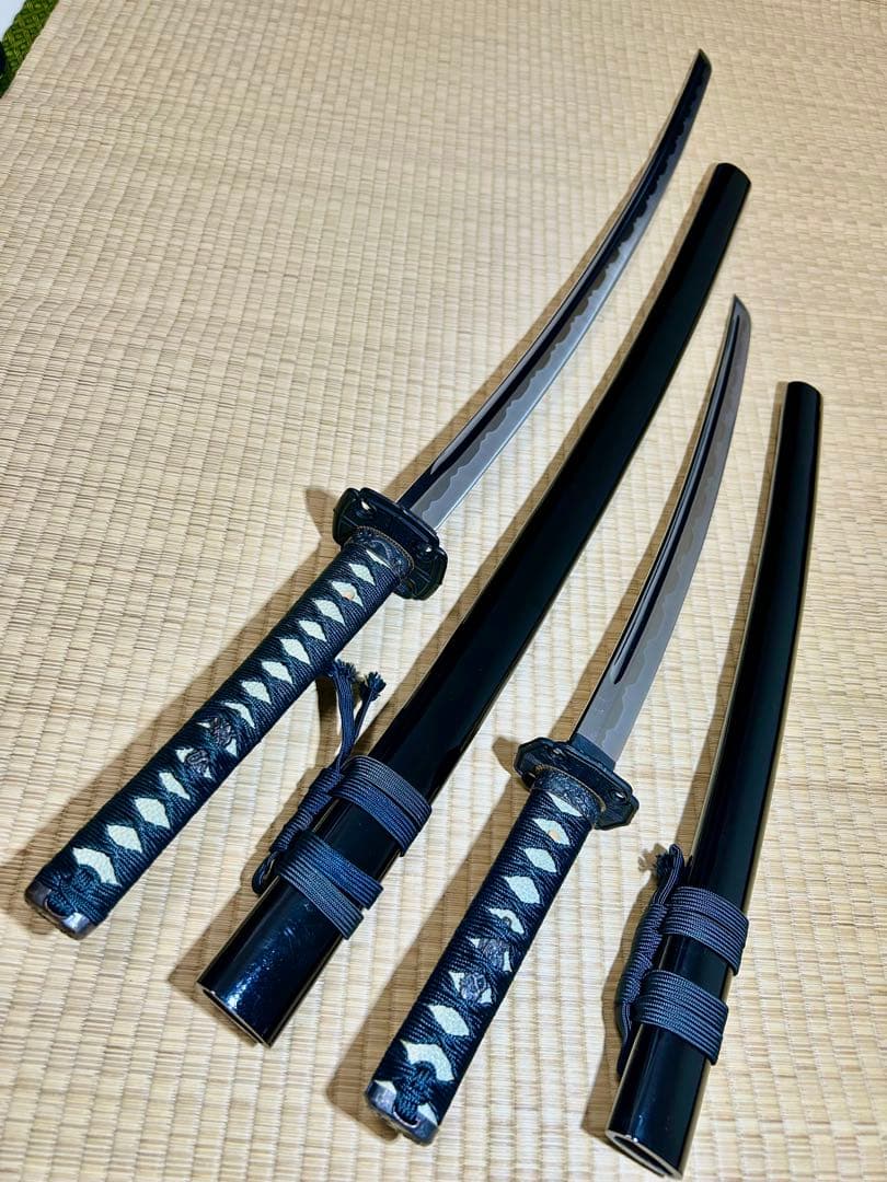 模造刀 太刀 脇差し 2本セット！ ※刀身に樋あり（バラ売り不