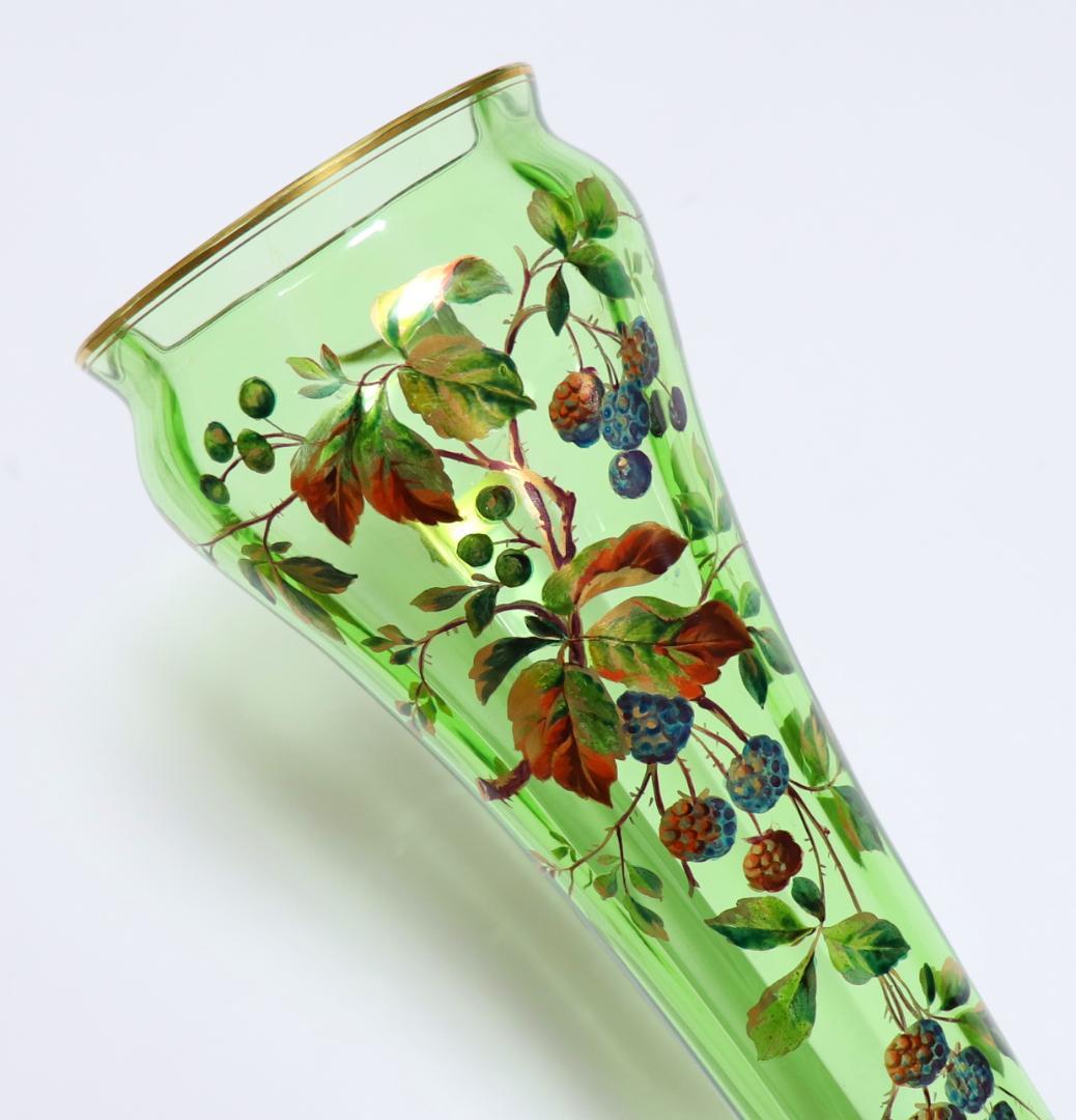 オールド・バカラ 博物館級 1878年 金彩エナメル彩 30cm 大型 花瓶