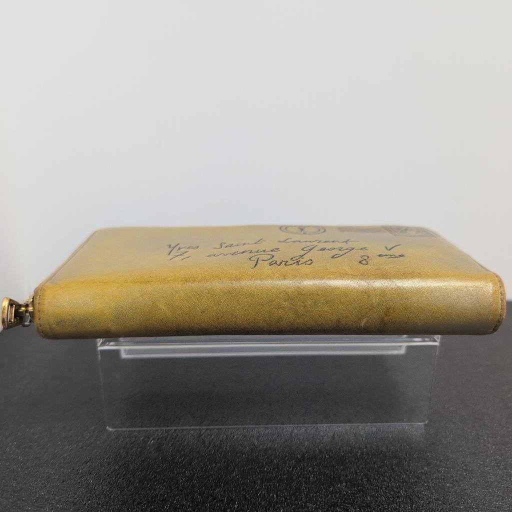 イヴサンローラン 長財布 Yメール YSL ロゴ カサンドラ ロゴ 財布 金色