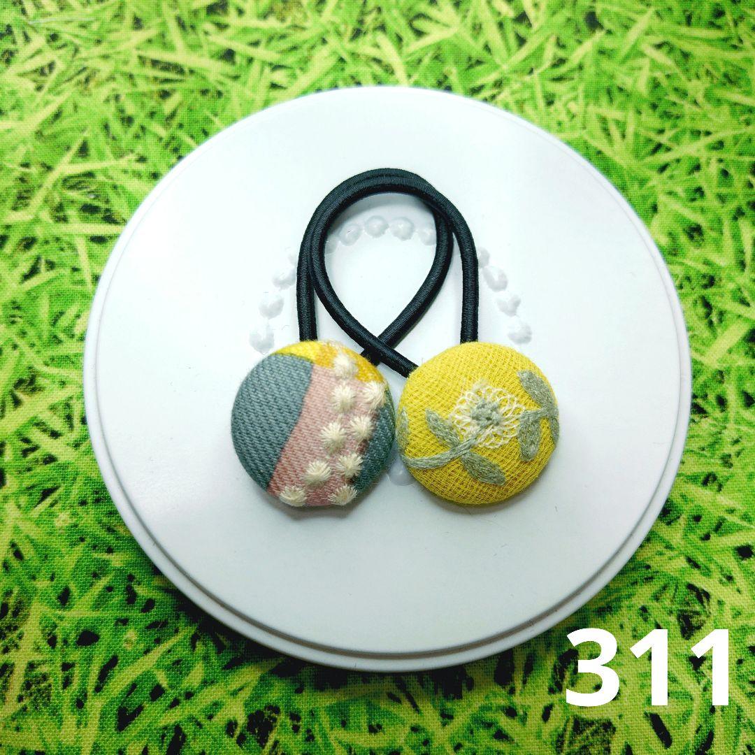 311 ミナペルホネン✨ハンドメイドヘアゴム✨タンバリン フラワー