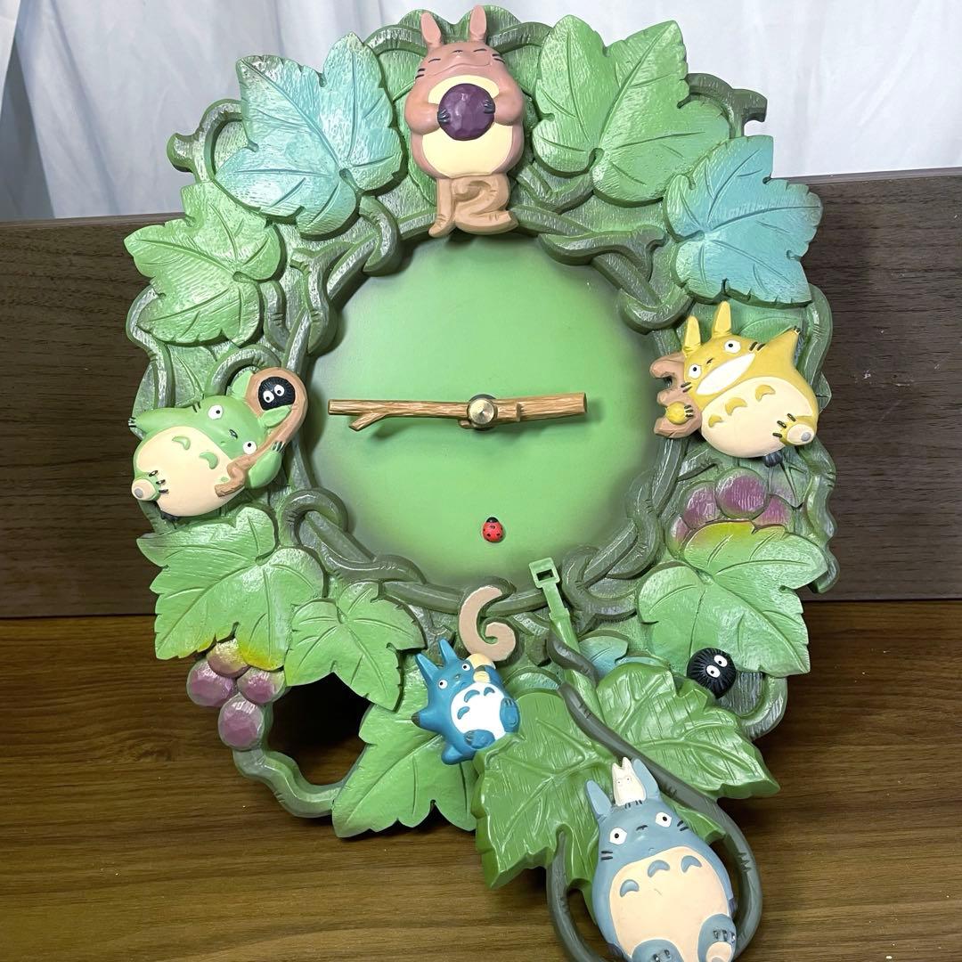 廃盤】ヴィンテージ となりのトトロ 振り子時計 リズム時計 動作確認