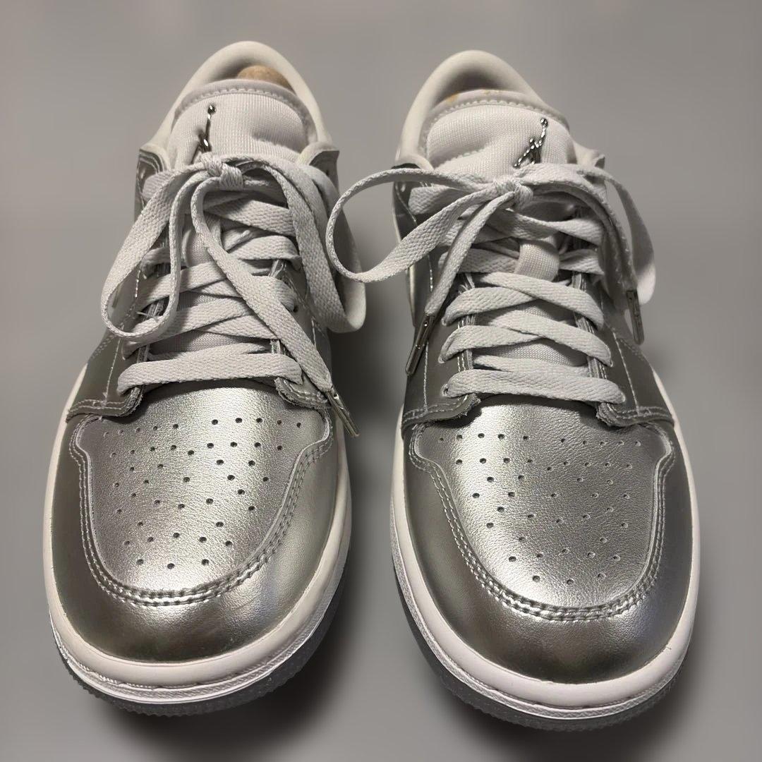ナイキ　Air Jordan ゴルフシューズ　シルバー スニーカー NIKE AIR JORDAN 1 HIGH GOLF NRG 