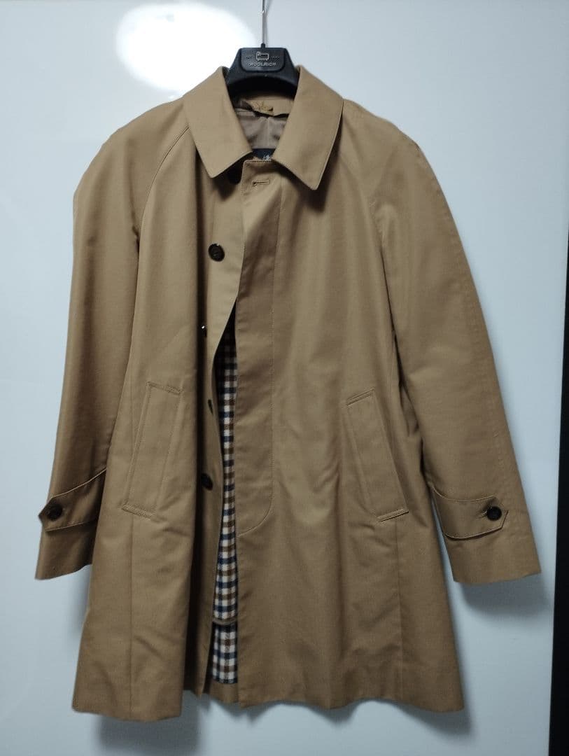 Aquascutum ステンカラーコート ベージュ 34 MADE IN U.K. ステンカラーコート （その他アウター）｜Aquascutum