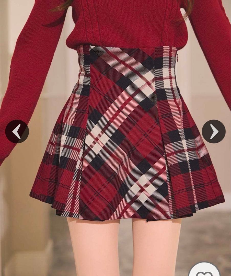 フレアチェックスカート ミシェルマカロン SMD0280 - メルカリ