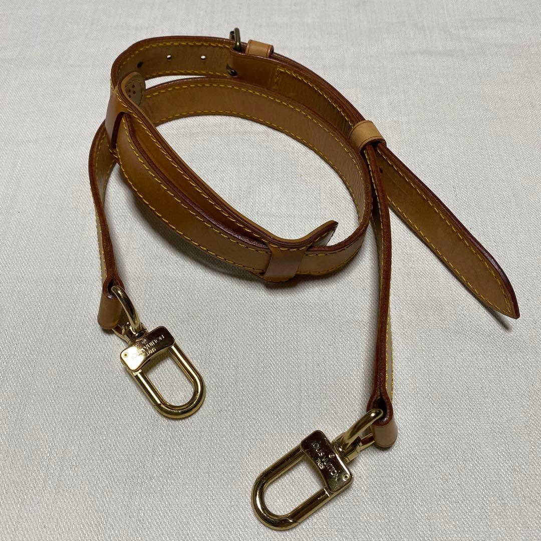 ルイヴィトン ショルダーストラップ ヌメ革 肩紐 ゴールド金具 刻印