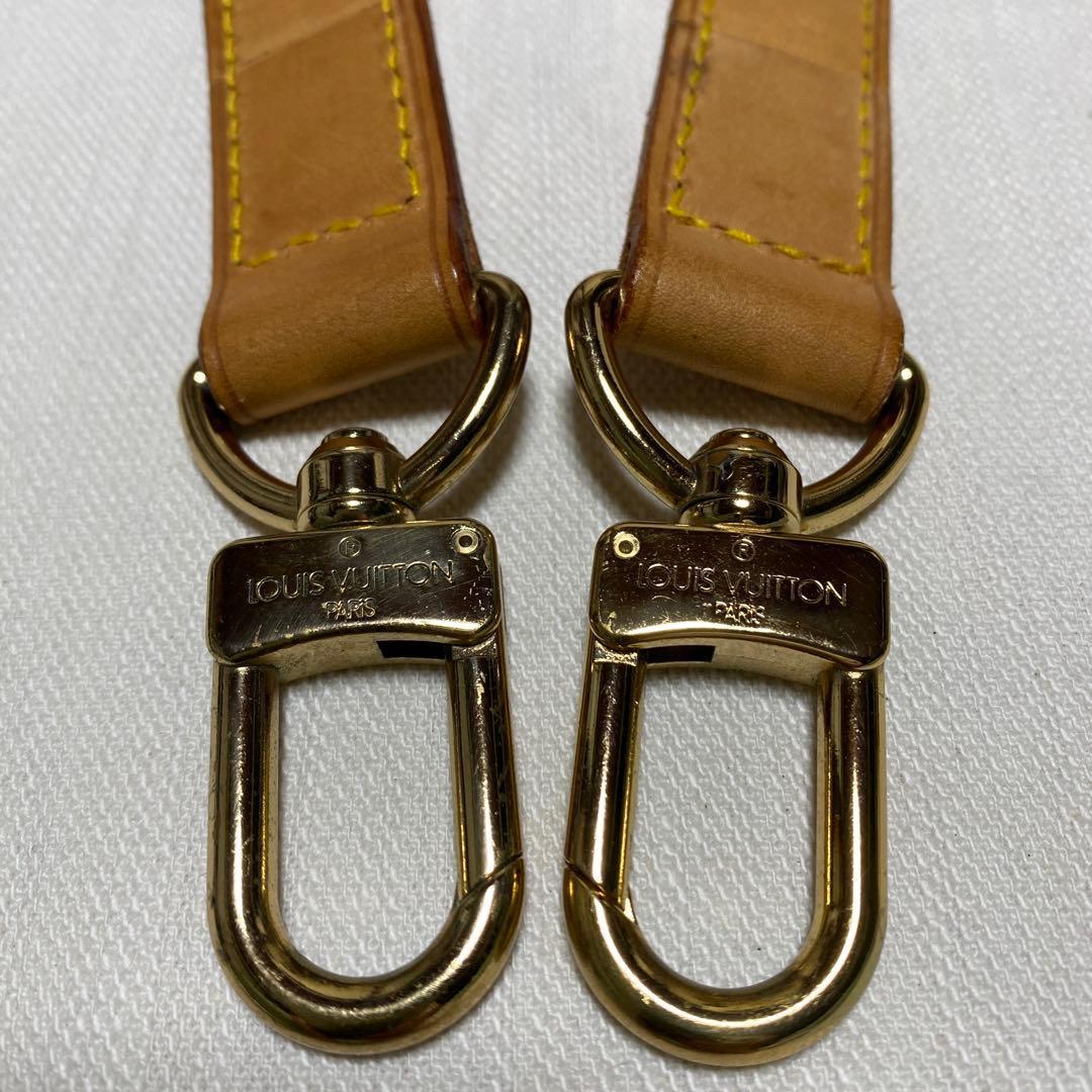 ルイヴィトン ショルダーストラップ ヌメ革 肩紐 ゴールド金具 刻印
