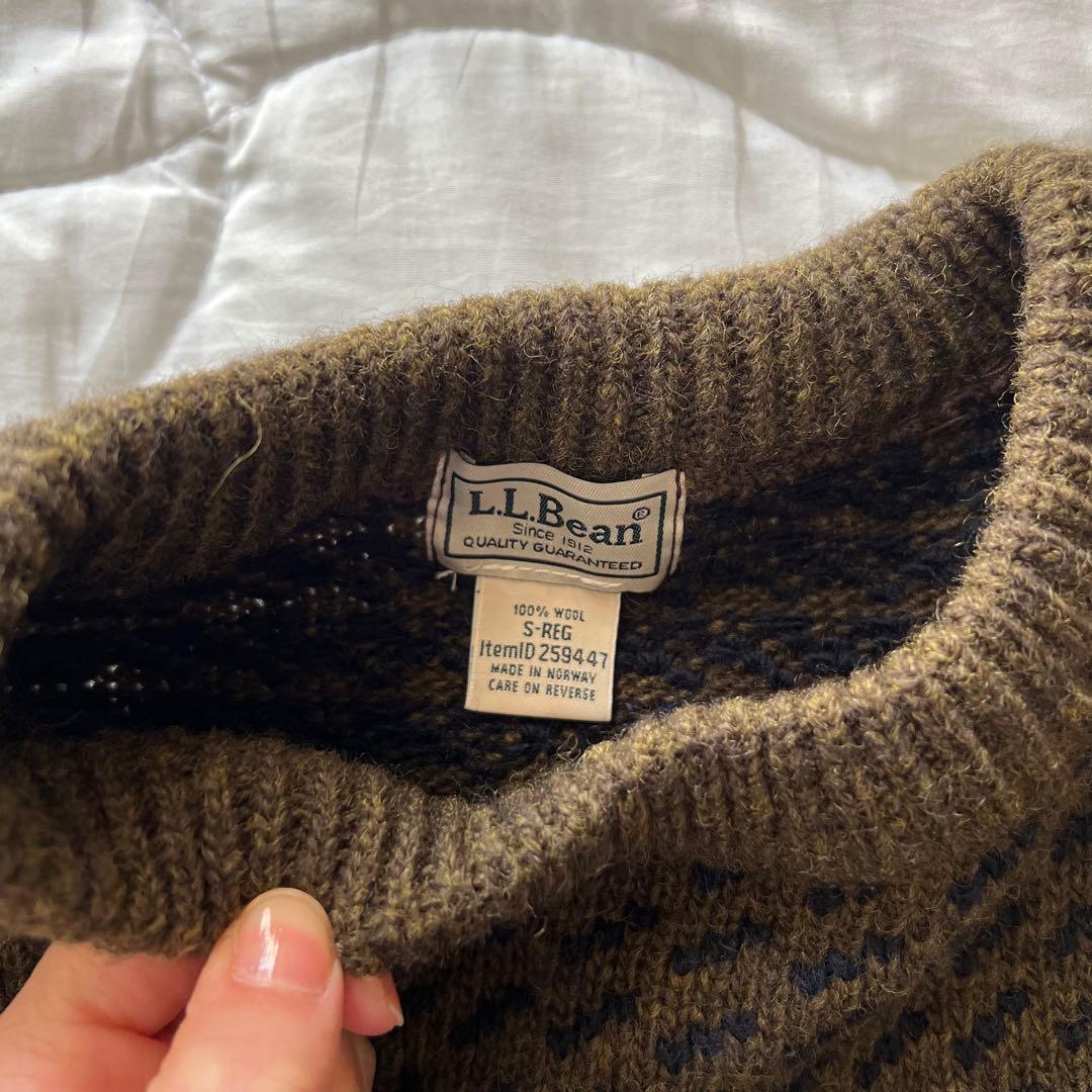 L.L.Bean バーズアイニット セーター Sサイズ
