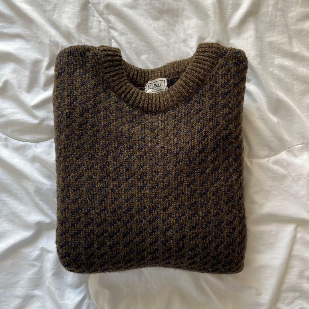 L.L.Bean バーズアイニット セーター Sサイズ